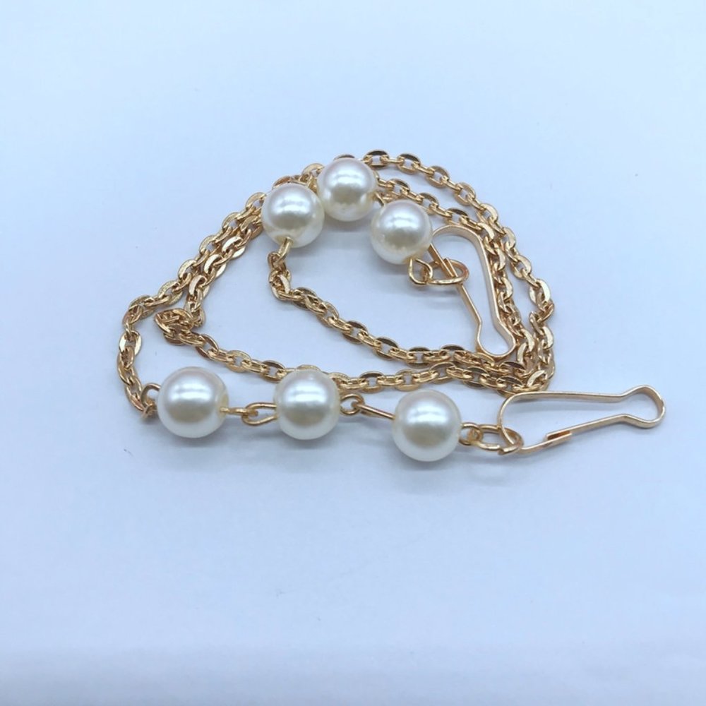 Pearl & Gold  Mask Chain
